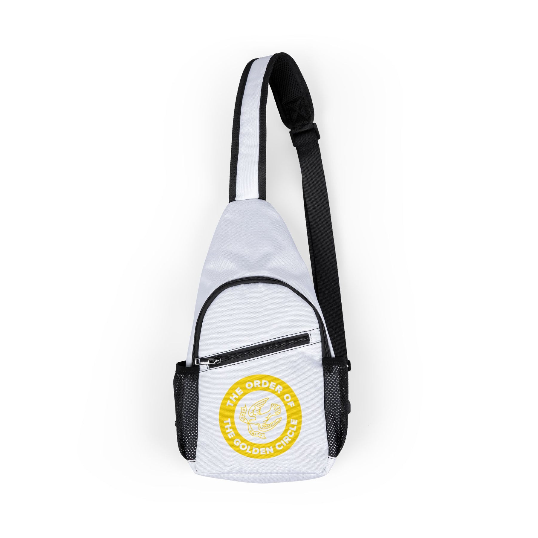 The Order of the Golden Circle Crossbody Bag - White With Multiple Pockets - Bricks Masons