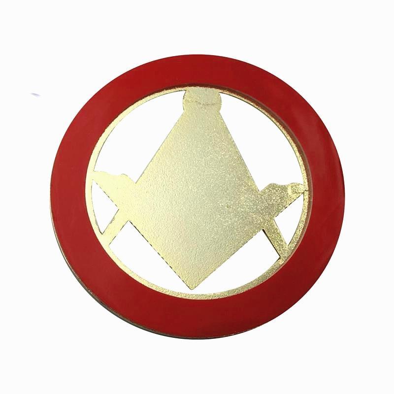 Master Mason Blue Lodge Car Emblem - Forget Me Not - Bricks Masons
