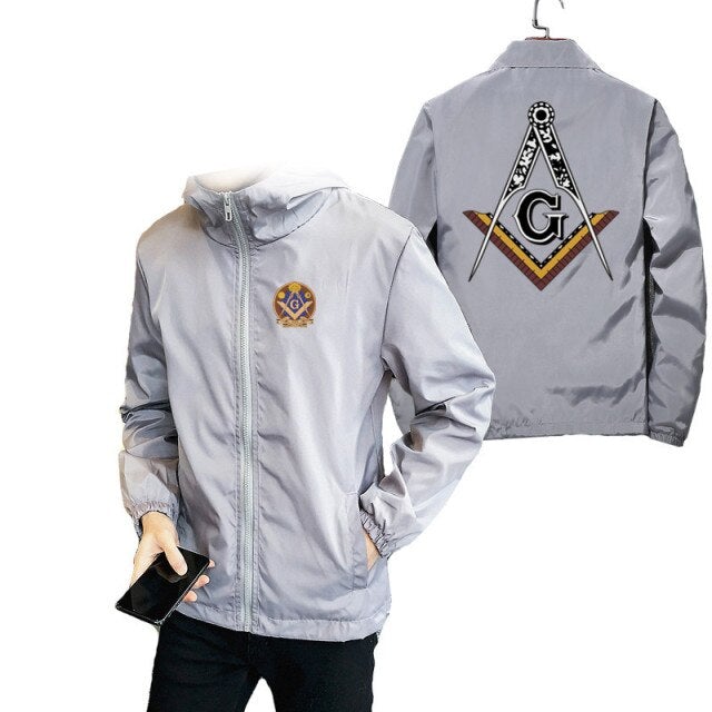 Master Mason Blue Lodge Jacket - Square & Compass G (Various Colors) - Bricks Masons