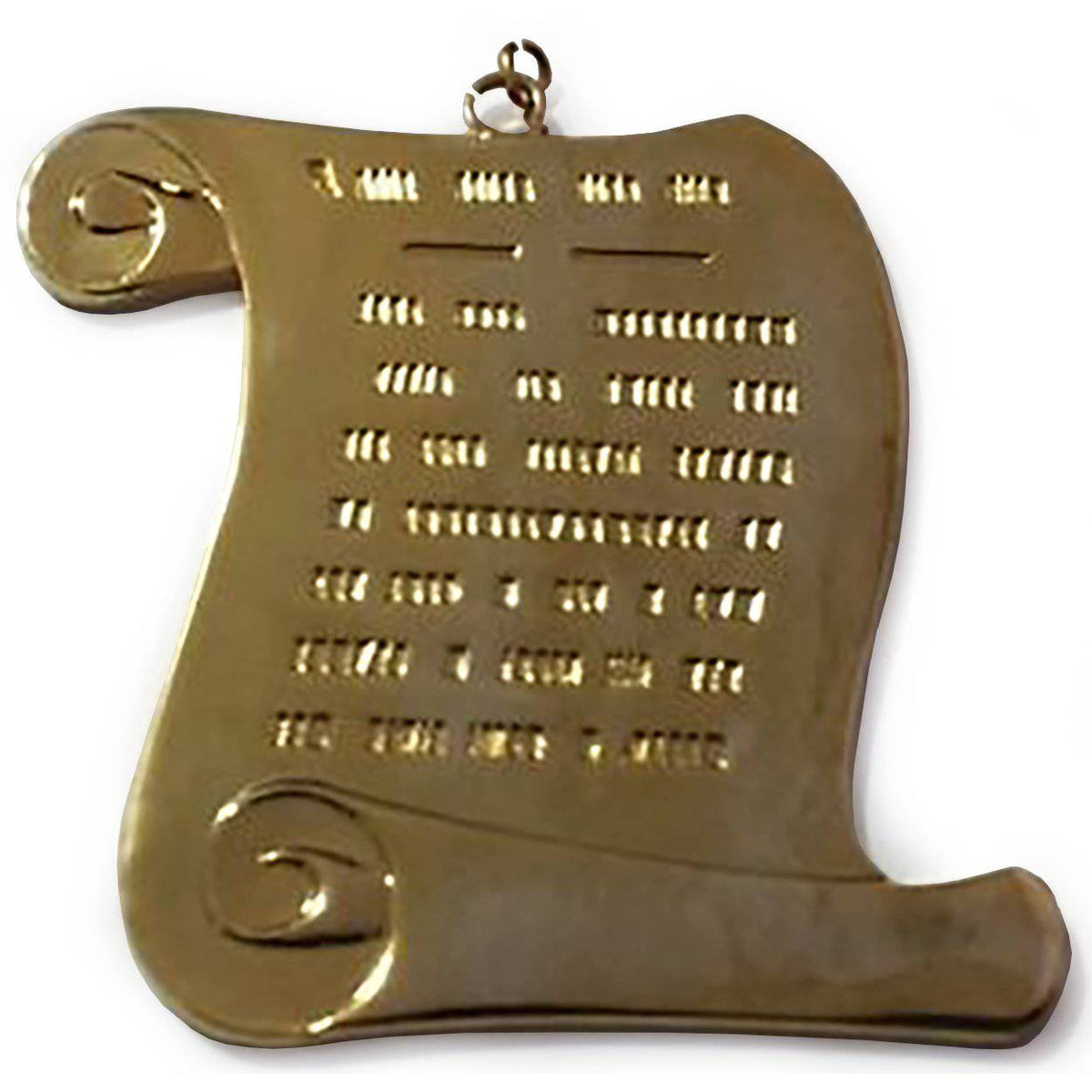 Orator Blue Lodge Officer Collar Jewel - Gold Metal - Bricks Masons