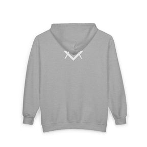 Master Mason Blue Lodge Hoodie - Zip Up Jacket Square & Compass with Personalization - Bricks Masons