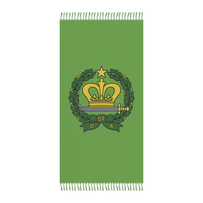 Order of the Amaranth Towel - Green Polyester Beach Cloth - Bricks Masons