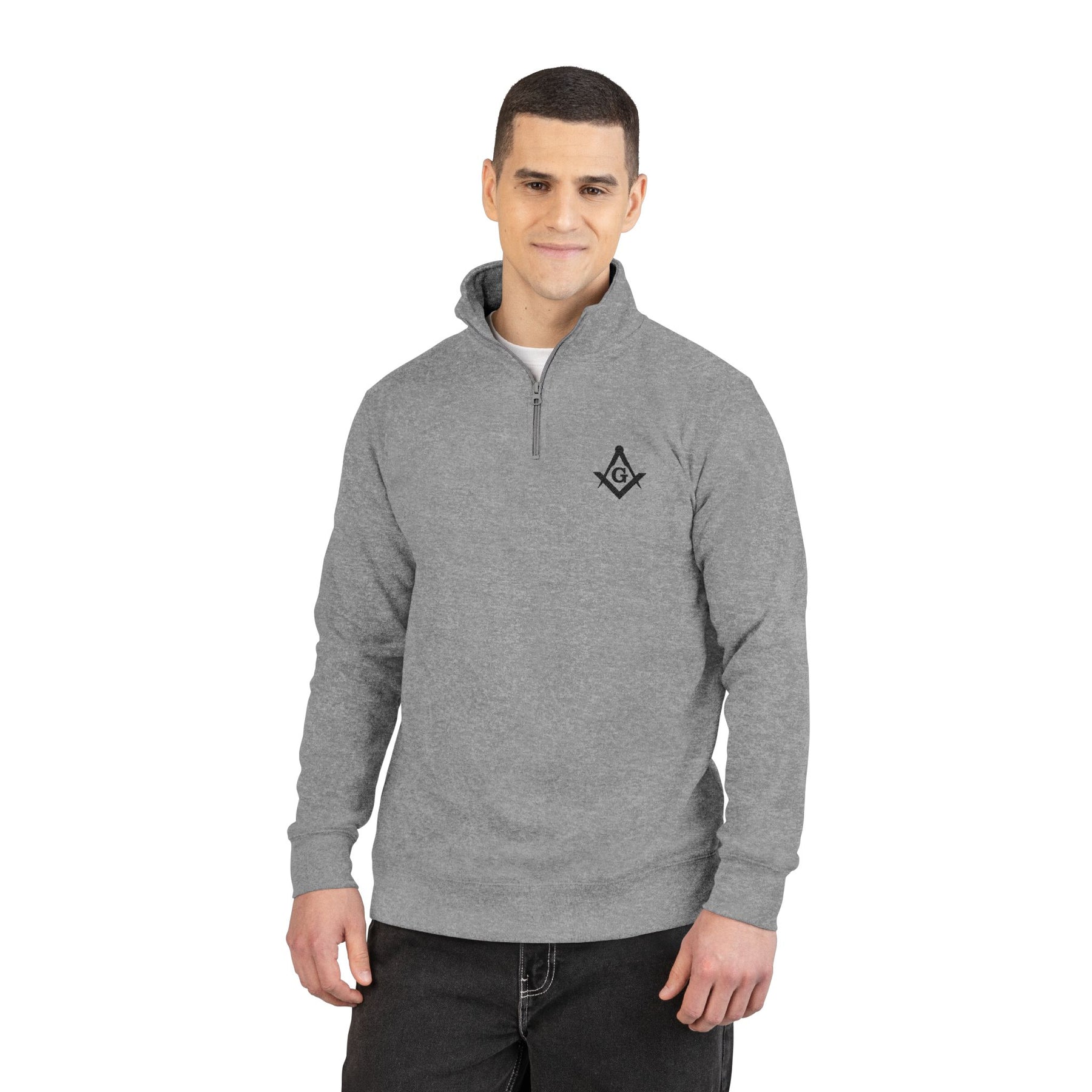 Master Mason Blue Lodge Sweatshirt - Square & Compasses G Embroidery - Bricks Masons