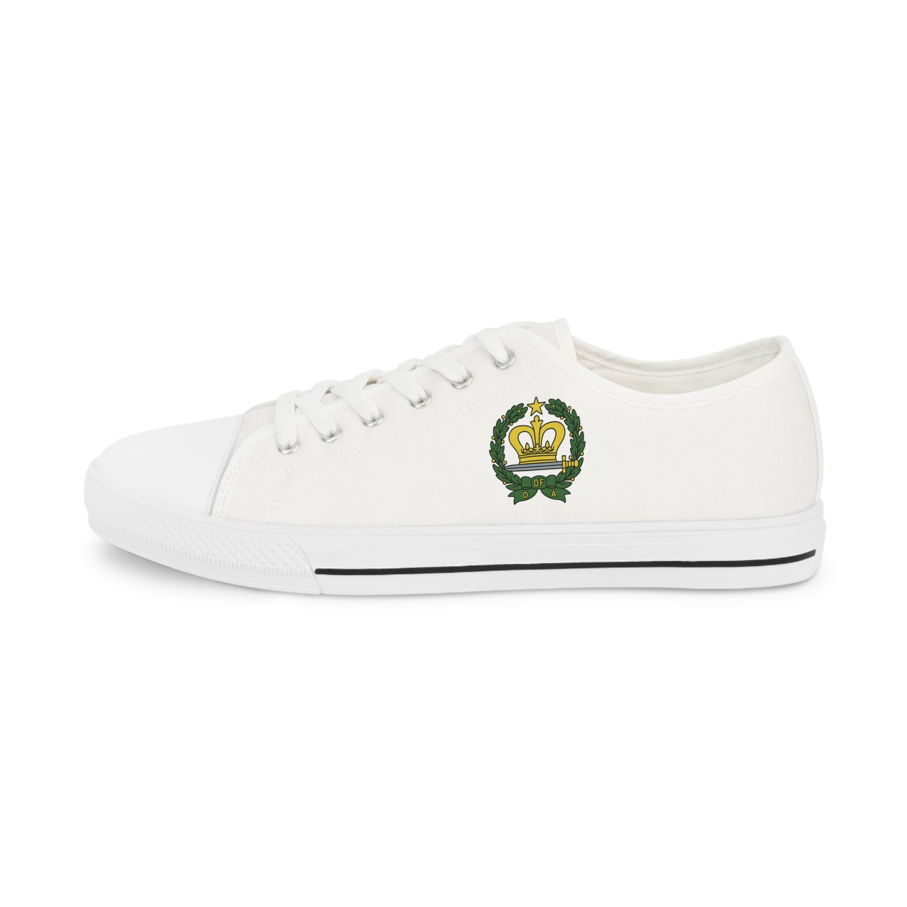 Order of the Amaranth Sneaker - Low Top Sneaker Black & White - Bricks Masons