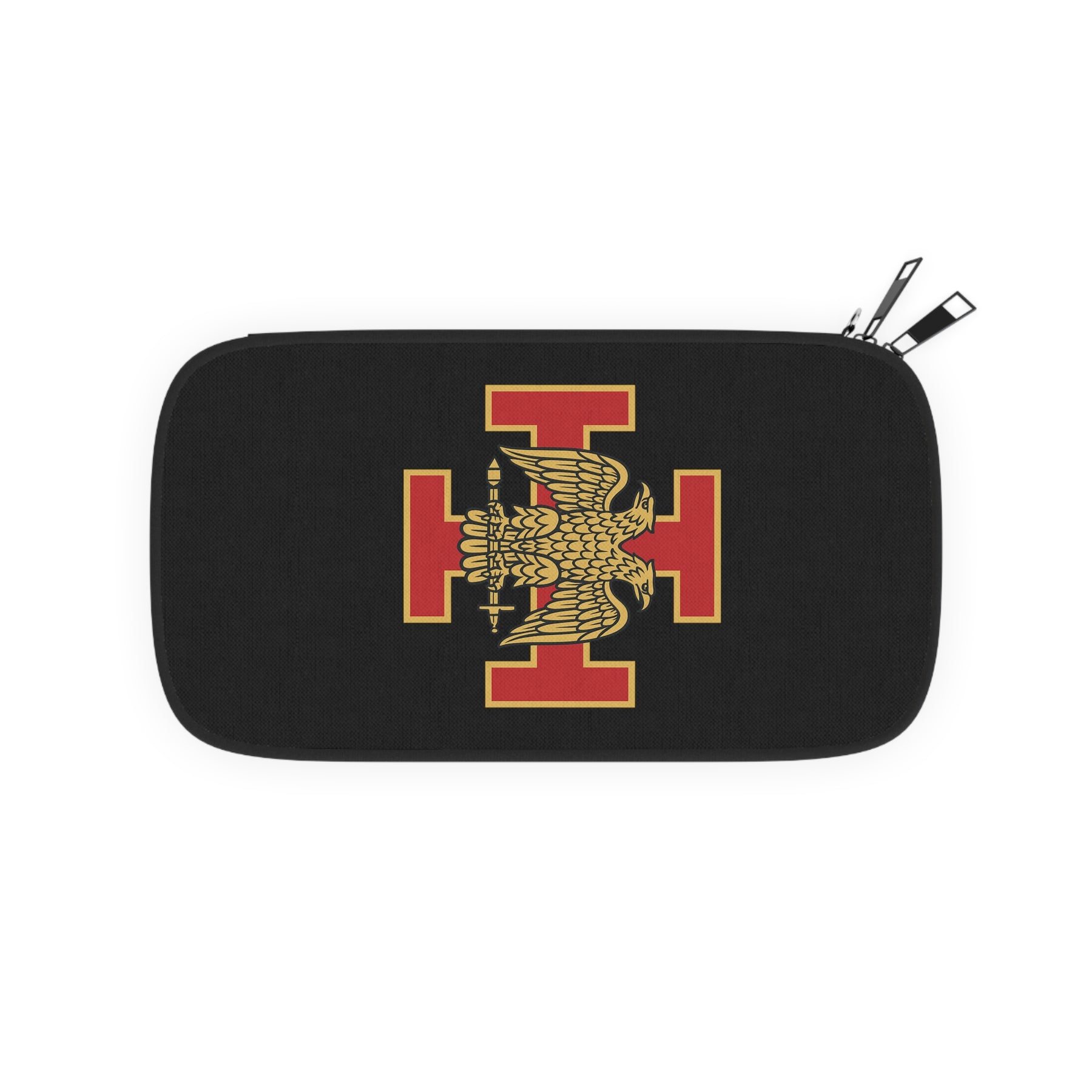 33rd Degree Scottish Rite Passport Wallet - Black & Red Cross With Eagle Wings Down - Bricks Masons