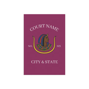 DOI Yard Flag - Printed Poly Poplin With Personalization - Bricks Masons