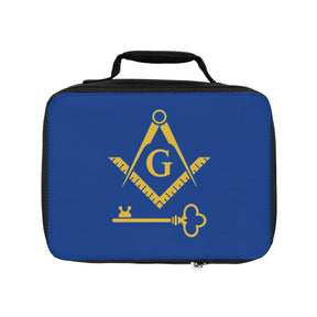 International Masons Lunch Bag - Blue & Gold Fully Insulated - Bricks Masons