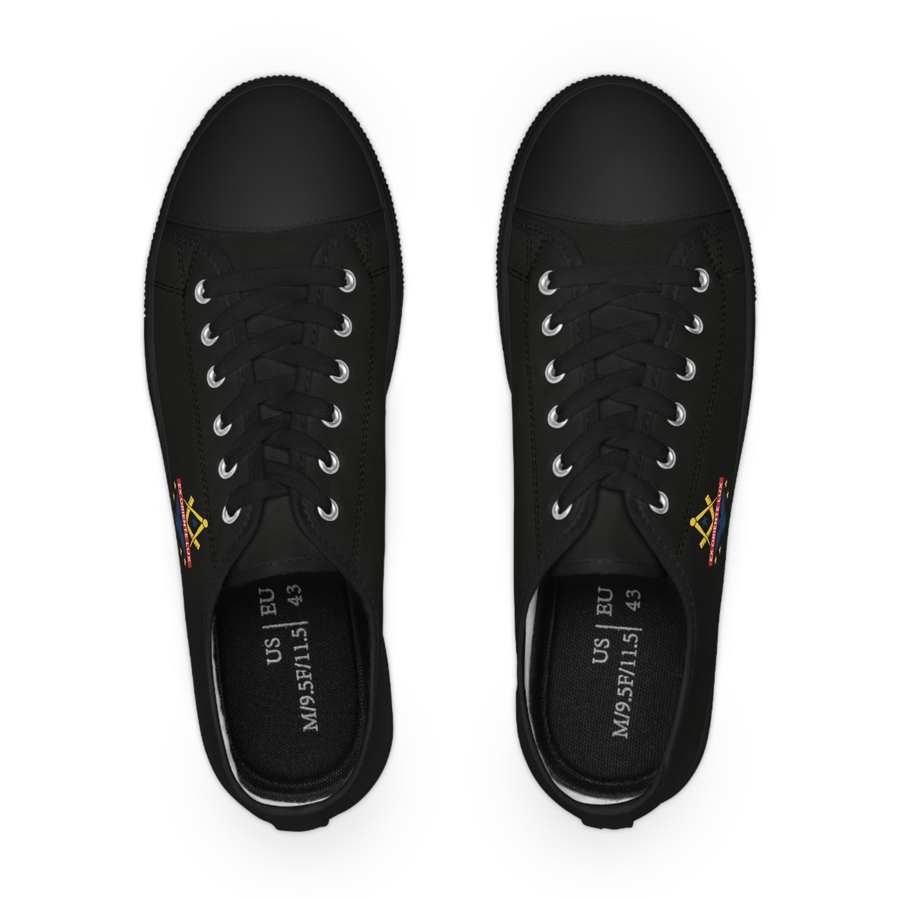 National Sojourners Sneaker - Low Top Sneaker Black & White - Bricks Masons