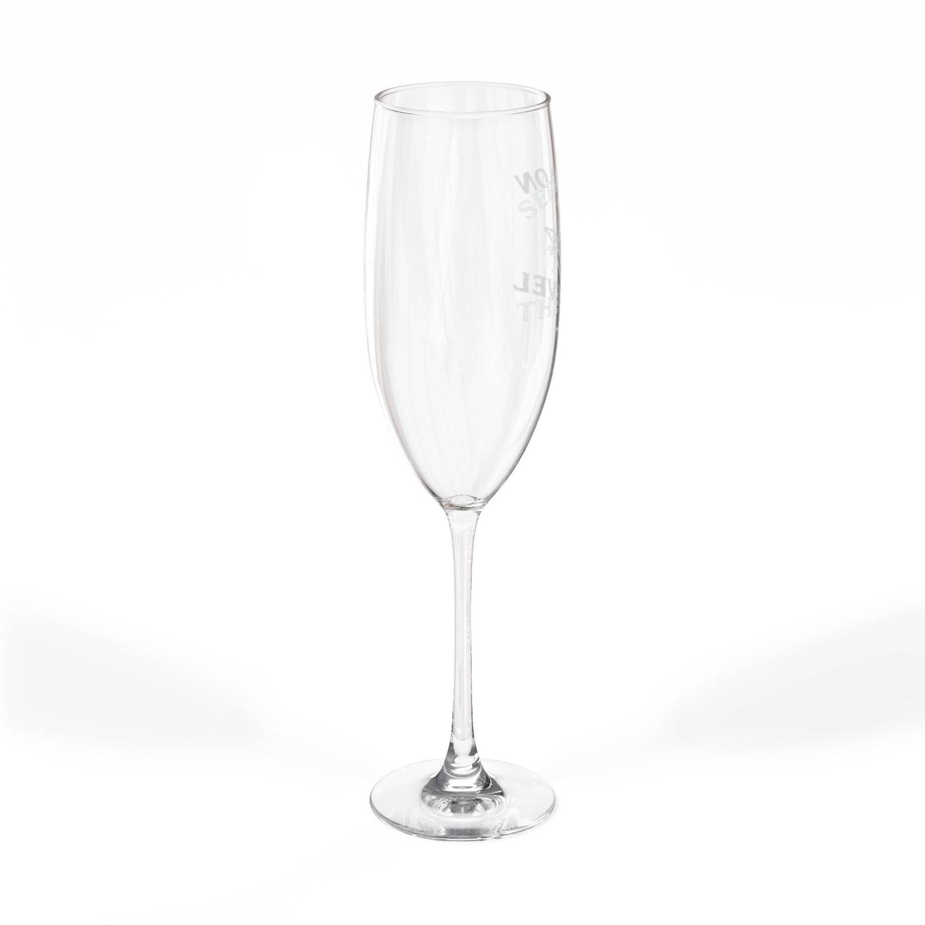 Master Mason Blue Lodge Champagne Flute - Served On The Level Square & Compass G