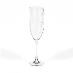 Master Mason Blue Lodge Champagne Flute - Served On The Level Square & Compass G