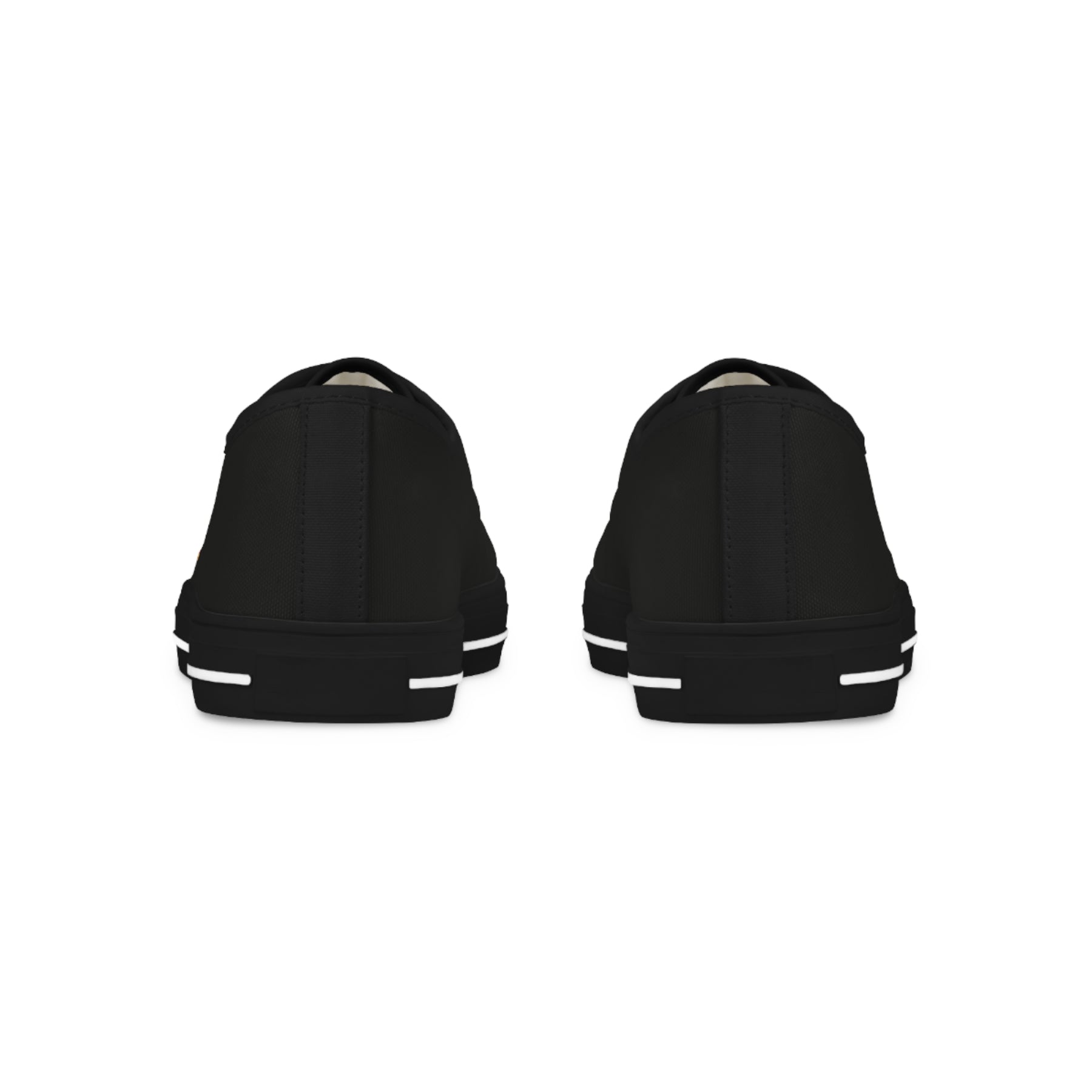 KYCH Sneaker - Low Top Sneaker Black & White Golden Emblem - Bricks Masons