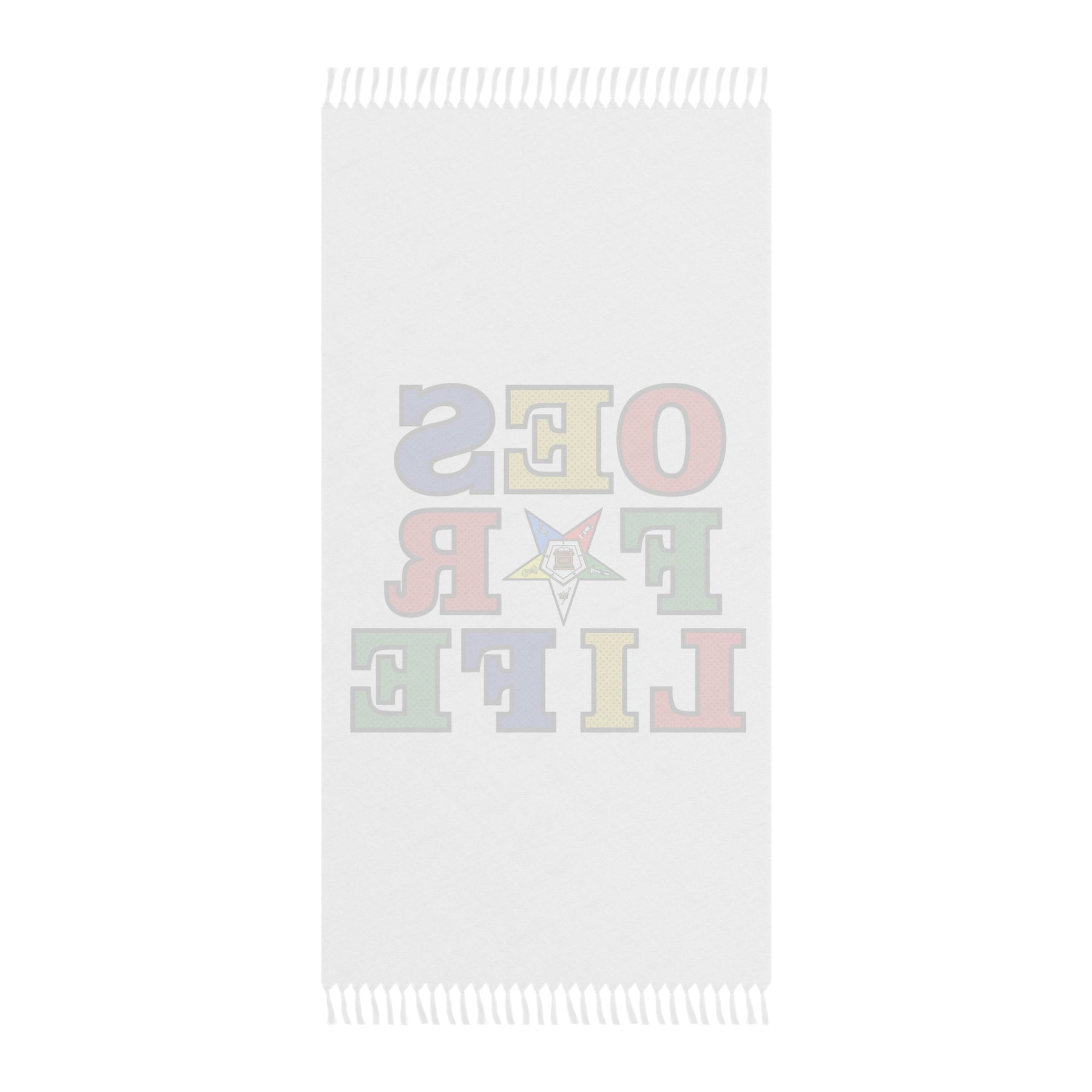 OES Towel - OES For Life Polyester With Knotted Tassels - Bricks Masons