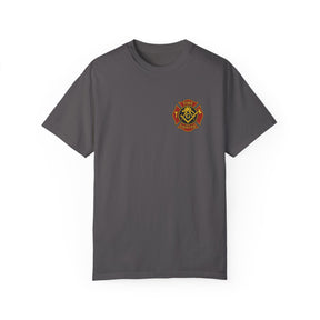 Master Mason Blue Lodge T-Shirt - Firefighter Mason Garment-Dyed Tee - Bricks Masons