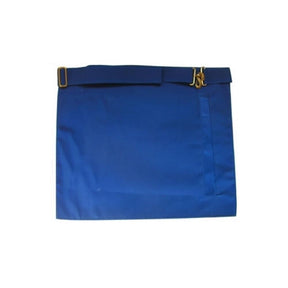 12th Degree Scottish Rite Apron - White & Royal Blue Moire - Bricks Masons