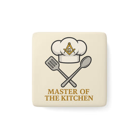 Master Mason Blue Lodge Magnet - Porcelain With Magnet - Bricks Masons
