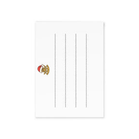 Past Master Blue Lodge Greeting Card -  (Two-sided print) - Bricks Masons