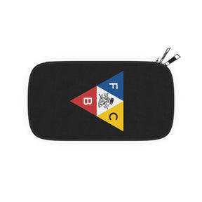 Knights of Pythias Passport Wallet - Black With Shoulder & Wrist Strap - Bricks Masons