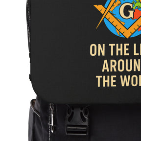 Master Mason Blue Lodge Backpack - On The Level Around The World - Bricks Masons