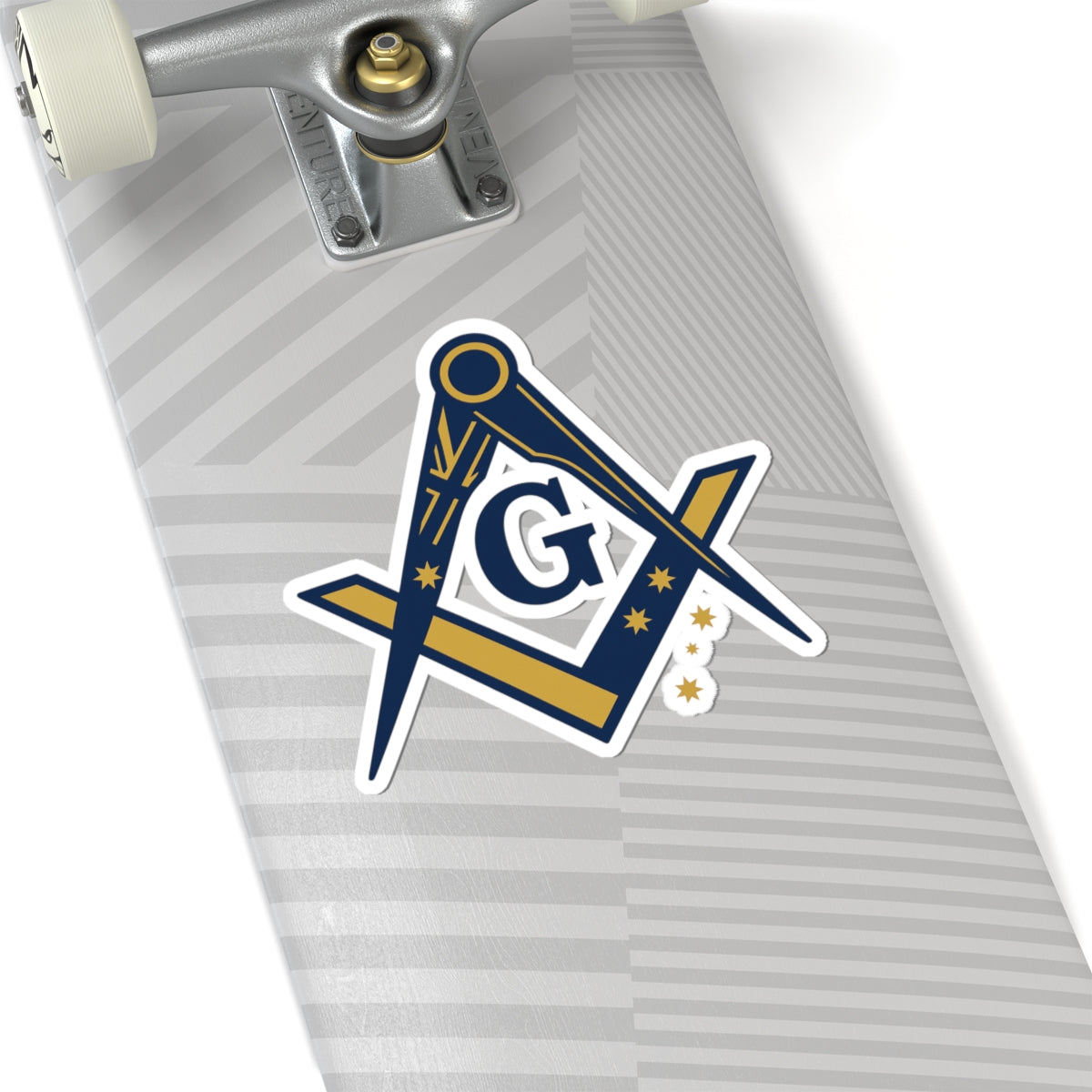 Master Mason Blue Lodge Australia Jurisdiction Sticker Decal - Kiss-Cut Mason Square & Compass G - Bricks Masons