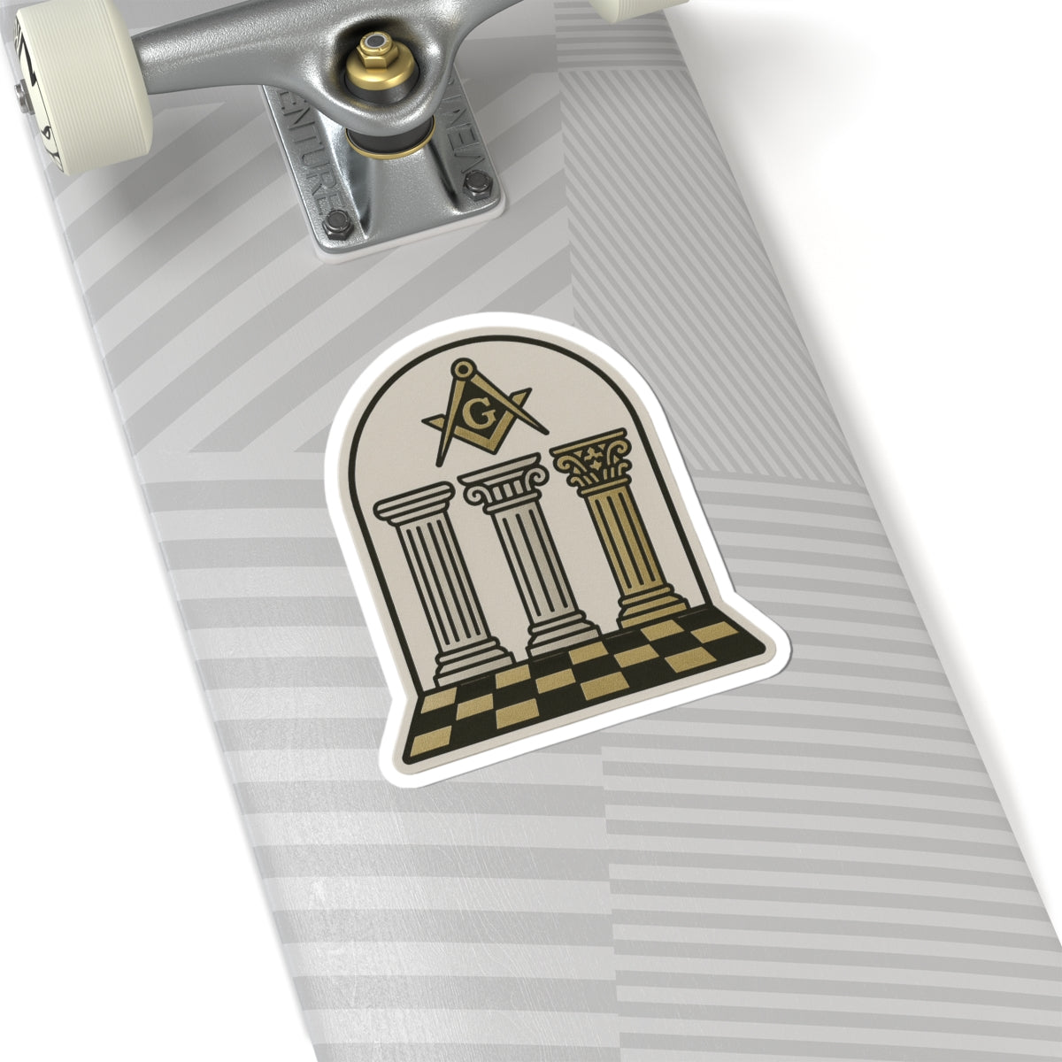 Master Mason Blue Lodge Sticker Decal - Kiss-Cut Colorful - Bricks Masons