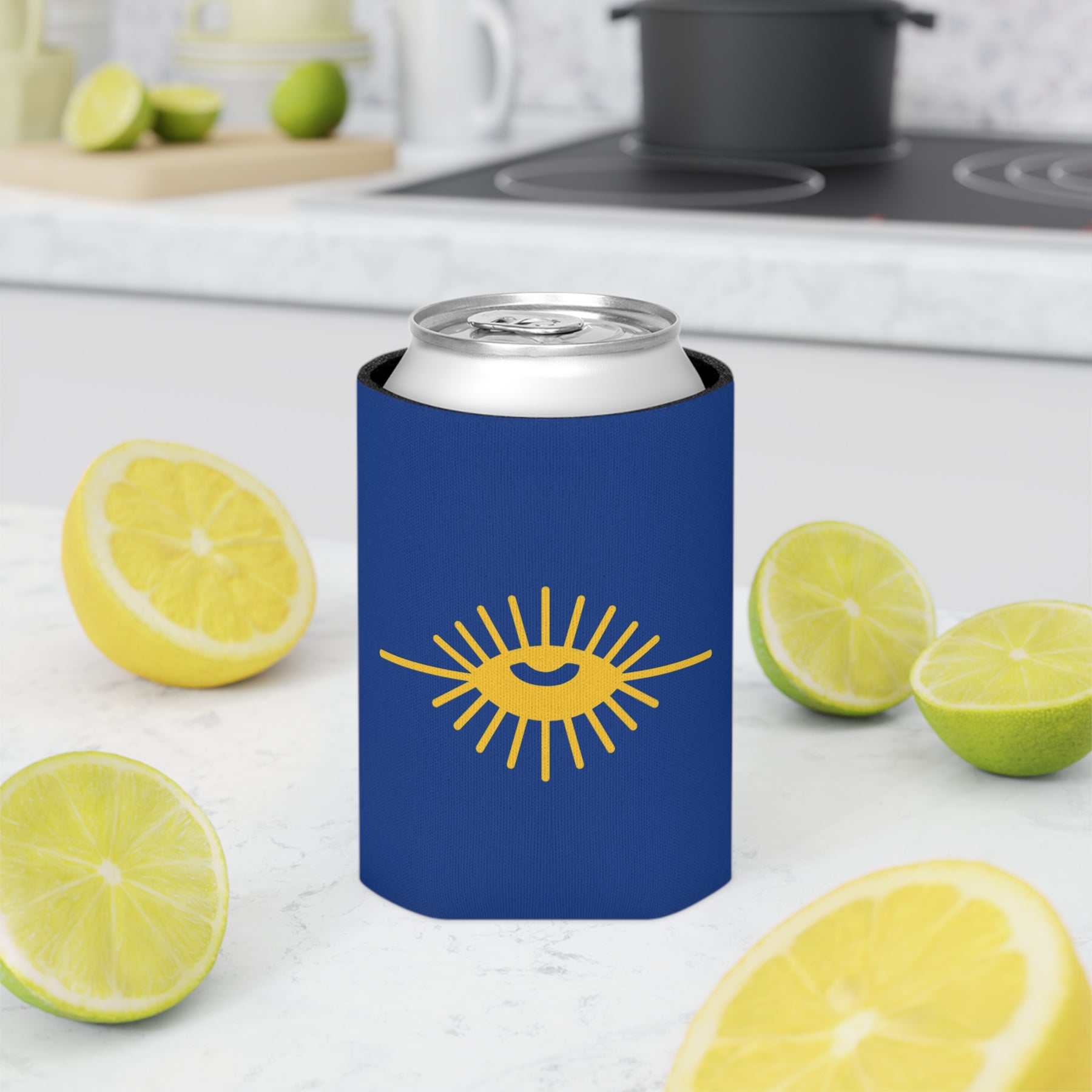 Knights of the All Seeing Eye Can Cooler - Blue & Gold - Bricks Masons