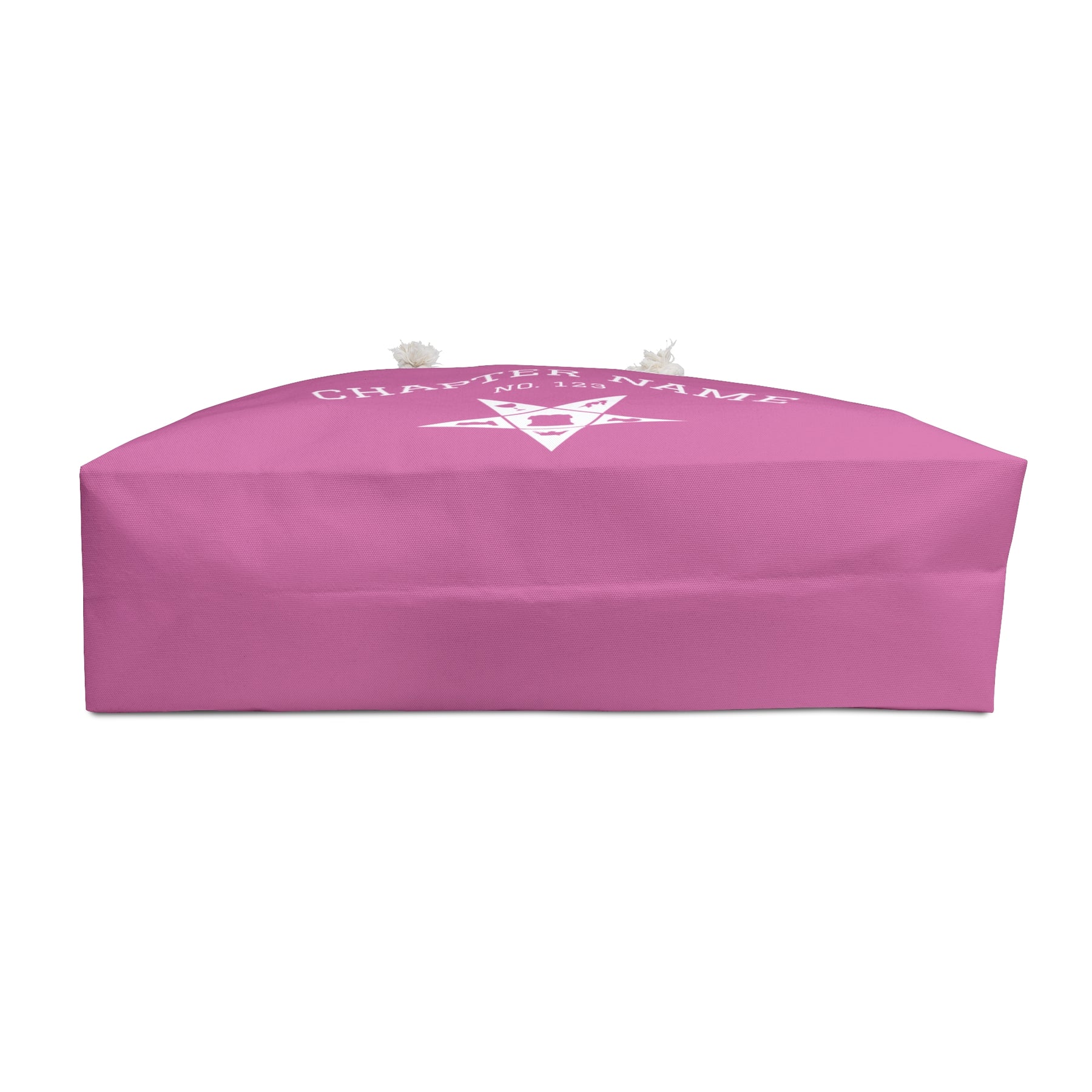 OES Travel Bag - Customizable Pink & White Spun Polyester - Bricks Masons