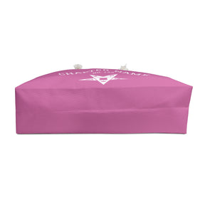 OES Travel Bag - Customizable Pink & White Spun Polyester - Bricks Masons