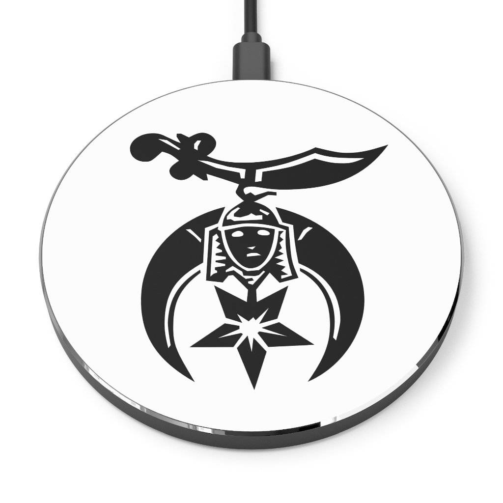 Shriners Wireless Charger - Black & White