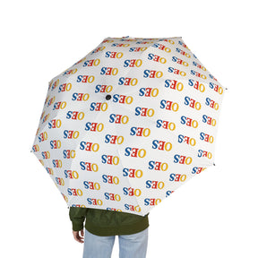 OES Umbrella - All-over OES lettering design - Bricks Masons