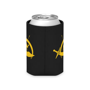 DOKO Can Cooler - Gold & Black With Polyester Exterior - Bricks Masons