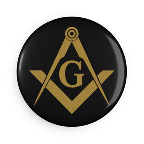 Master Mason Blue Lodge Magnet - Decorative Refrigerator - Bricks Masons