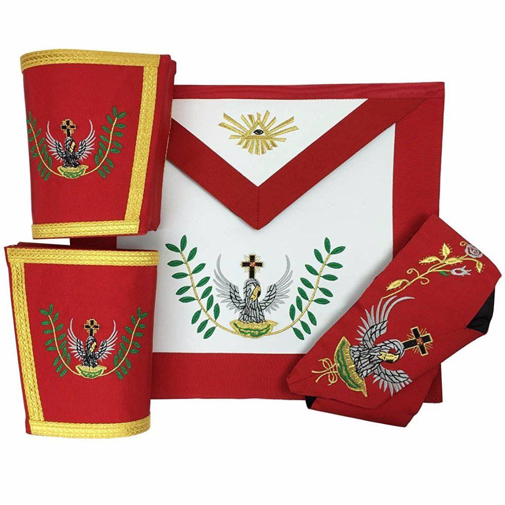 18th Degree Scottish Rite Regalia Set - Machine Embroidery - Bricks Masons