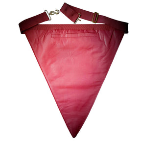 Officers & Past Master Royal & Select Masters English Regulation Apron - Maroon