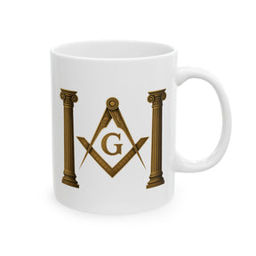 Master Mason Blue Lodge Mug -  (11oz, 15oz) - Bricks Masons