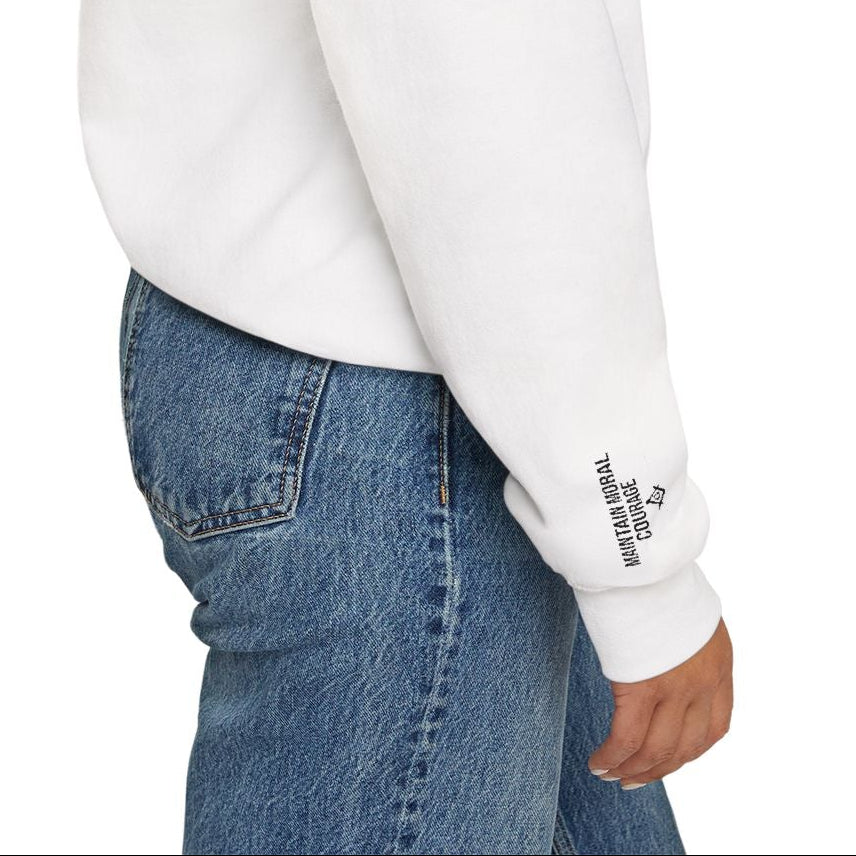 Master Mason Blue Lodge Sweatshirt -  Strength Front & Sleeves Embroidery - Bricks Masons