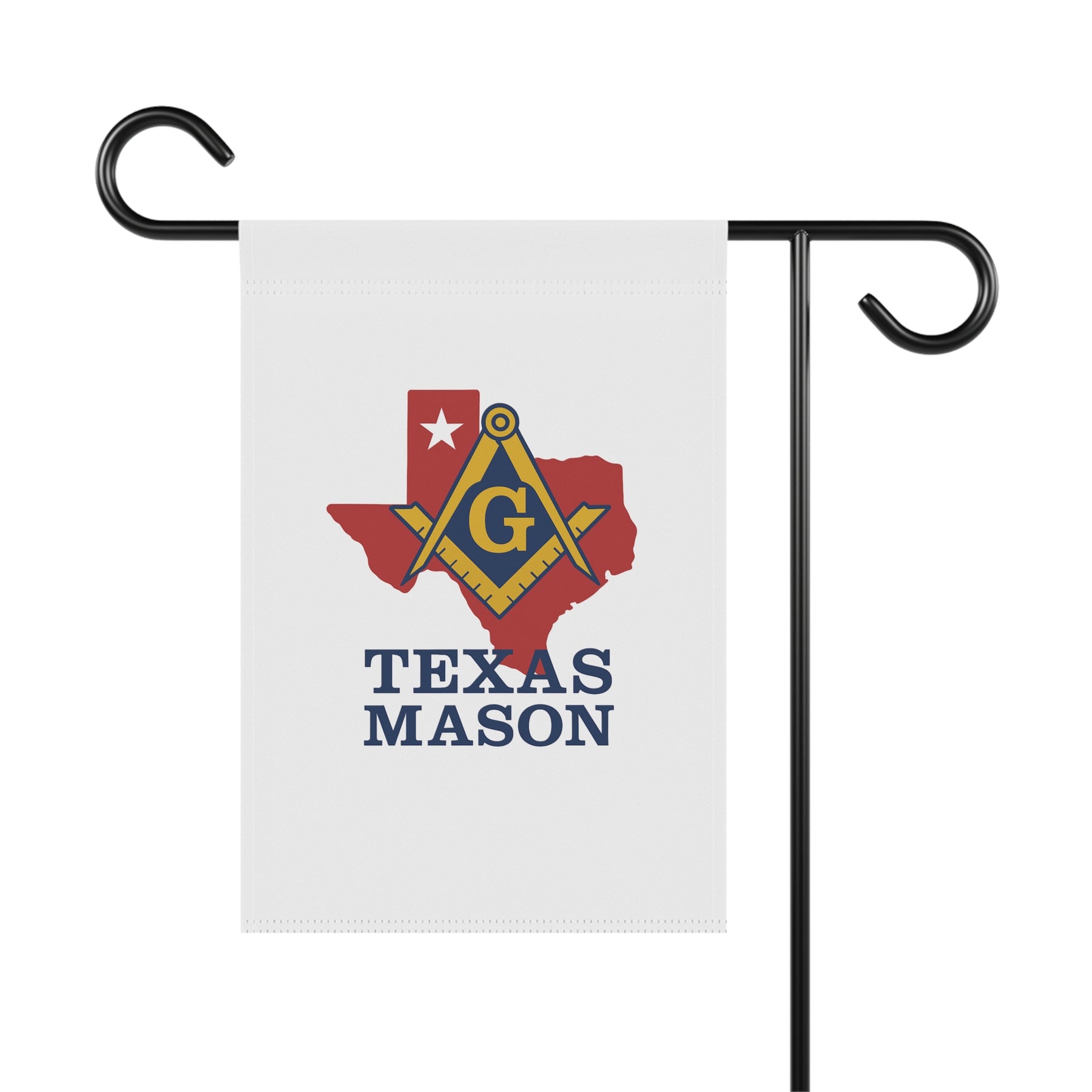 Master Mason Blue Lodge Yard Flag - Texas Masons Printed Poly Poplin - Bricks Masons