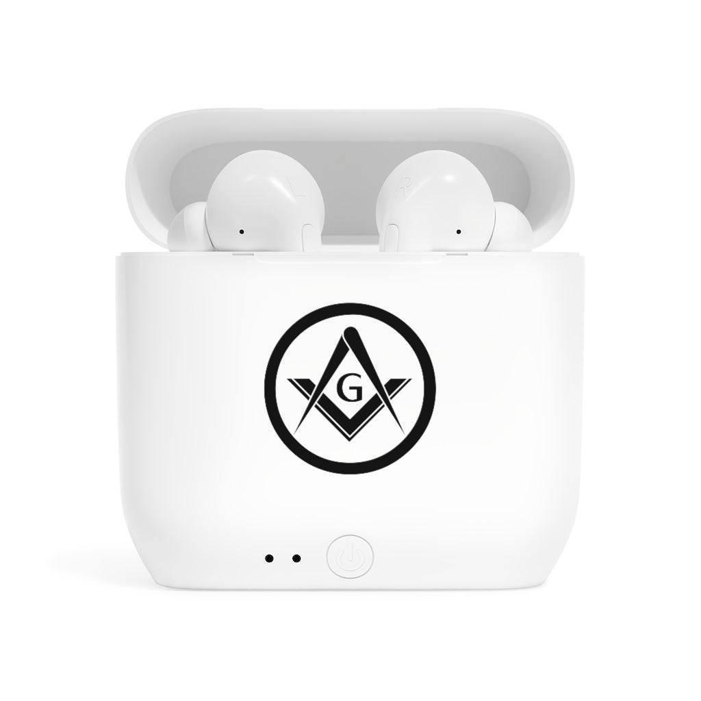 Master Mason Blue Lodge Earbud - Wireless Square & Compass G