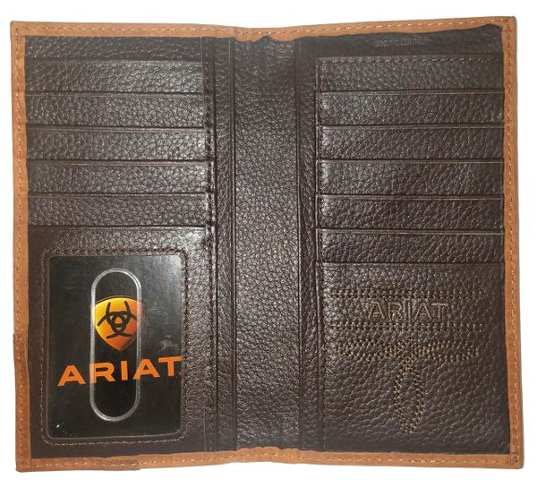 Master Mason Blue Lodge Wallet - Customizable Long Gator Print Leather - Bricks Masons
