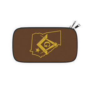 Master Mason Blue Lodge Passport Wallet - Georgia Mason With Shoulder & Wrist Strap - Bricks Masons