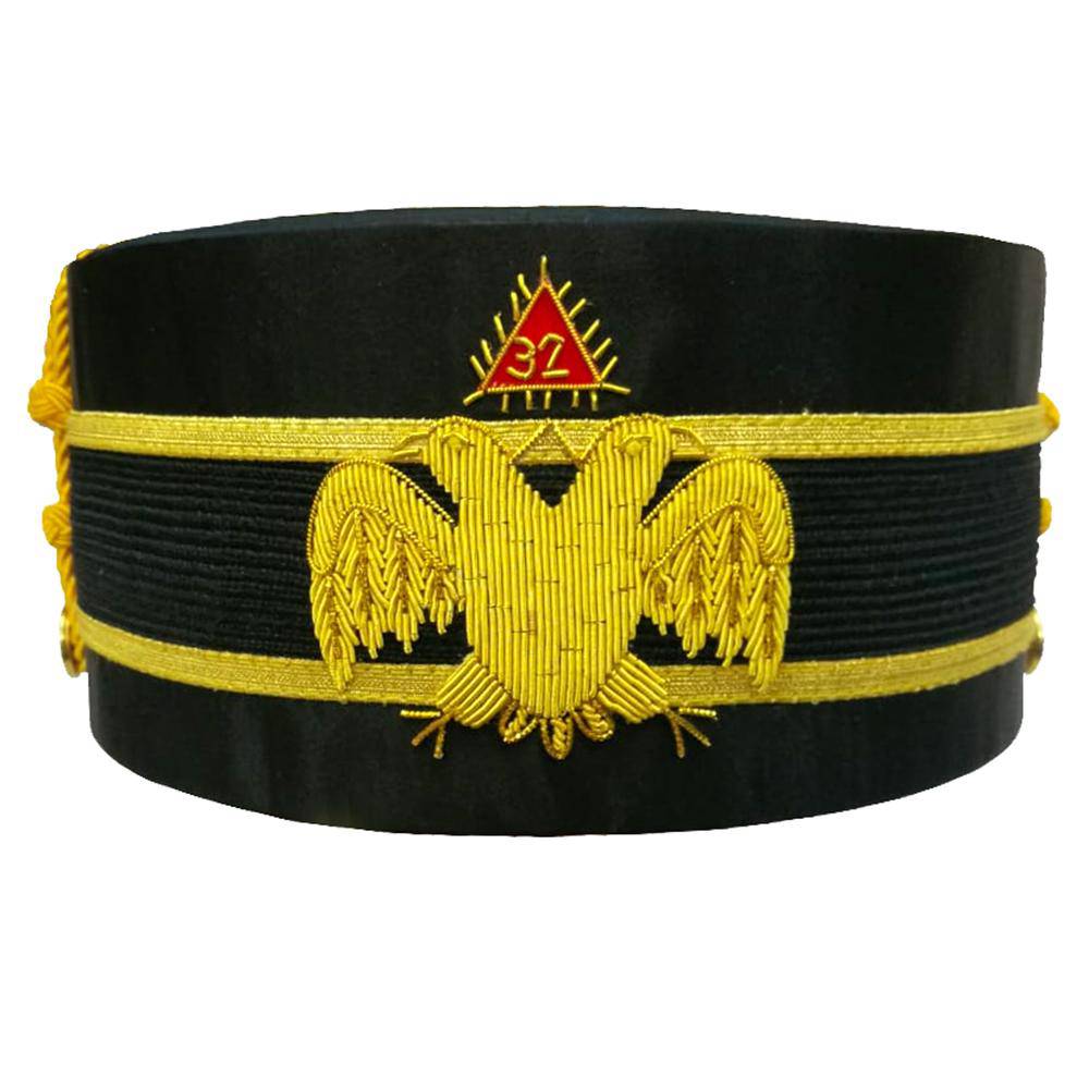 32nd Degree Scottish Rite Crown Cap - Double-Eagle Wings Down