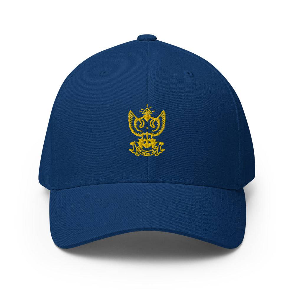 33rd Degree Scottish Rite Baseball Cap -Wings Up Golden Embroidery - Bricks Masons