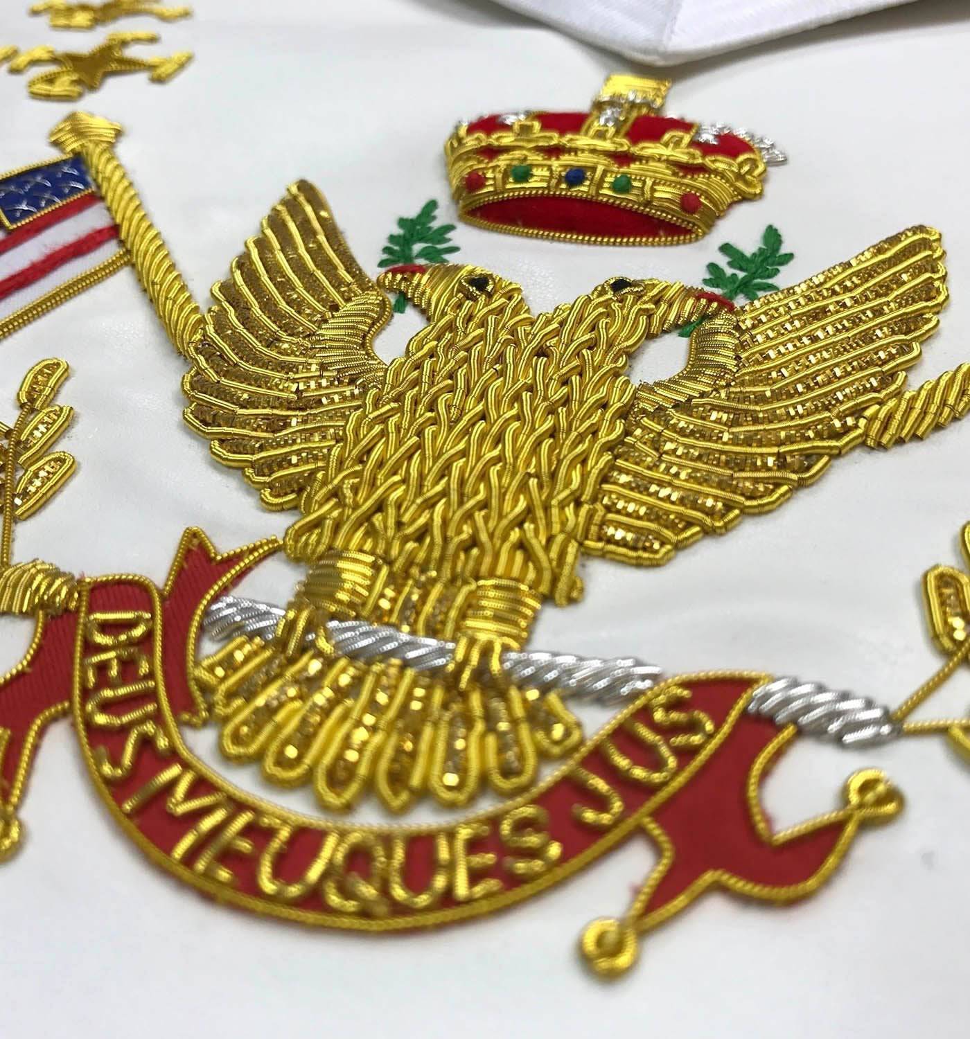 33rd Degree Scottish Rite Regalia Set - WINGS UP All Countries Flags - Bricks Masons