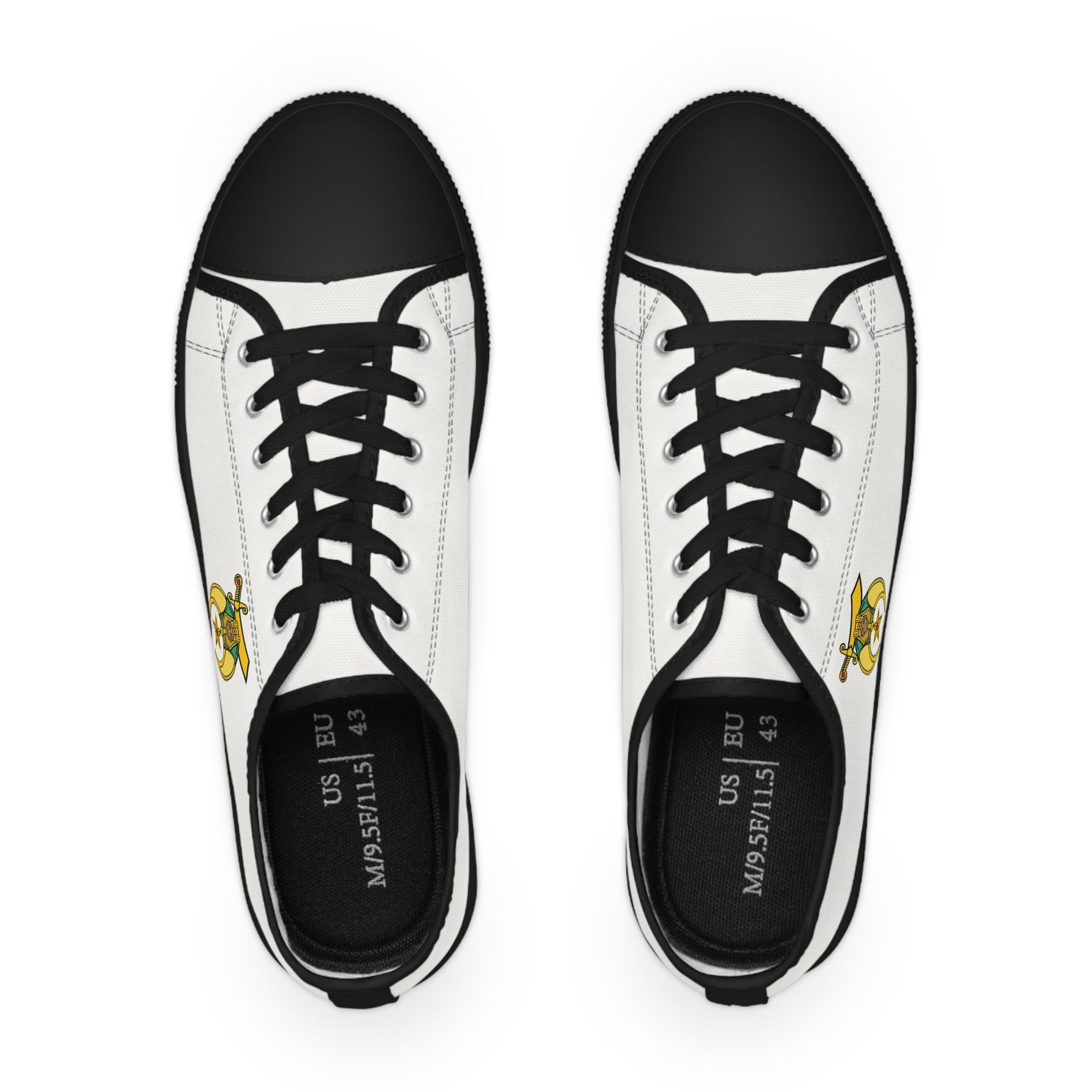 Daughters of Sphinx Sneaker - Low Top Sneaker Black & White - Bricks Masons