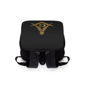 Master Mason Blue Lodge Backpack - Gold Square & Compass G - Bricks Masons