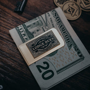 Masonic Money Clip - Lodge Dues - Bricks Masons