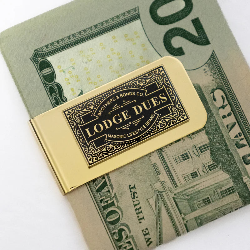 Masonic Money Clip - Lodge Dues - Bricks Masons