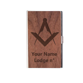 Master Mason Blue Lodge Card Holder - (RFID Protection) - Bricks Masons