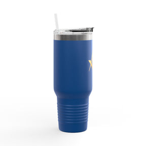 Master Mason Blue Lodge Ringneck Tumbler - Golden Square & Compass G Emblem