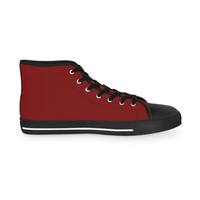Council of Crusaders Sneaker - High Top Black & White Sole Maroon Canvas - Bricks Masons