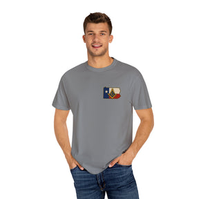 Master Mason Blue Lodge T-Shirt - Garment-Dyed Pennsylvania Mason - Bricks Masons